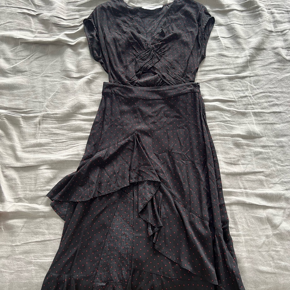Zara polka dot top and skirt set